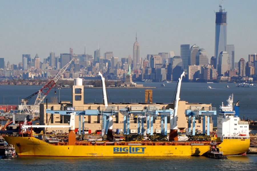 Two shipments of gantry cranes for Sanitation NY