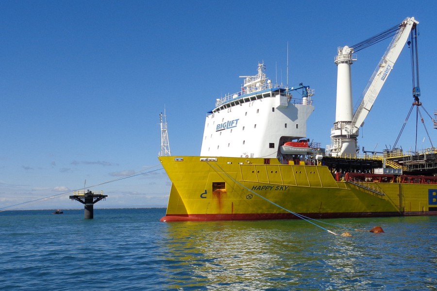 Jetty extension of the Tempa Rossa refinery at Taranto by Happy Sky