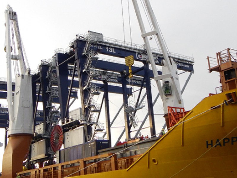 Five Kone ARMG cranes